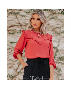 Blusinha manga curta cereja | Moda Evangelica