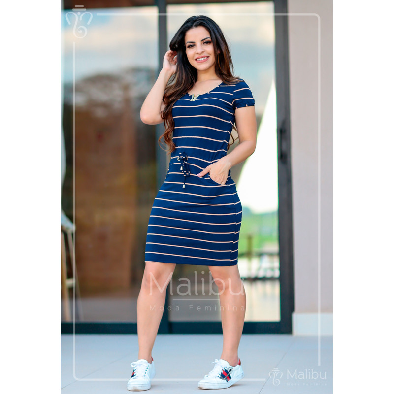 Lola Vestido tubinho em malha Moda Evangelica