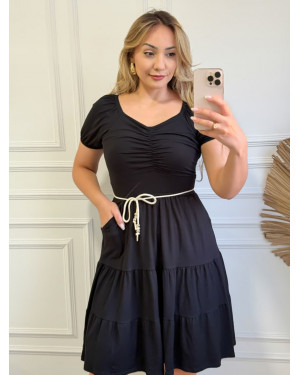 Vestido Feminino Midi em Viscolycra com Forro | Moda Evangelica