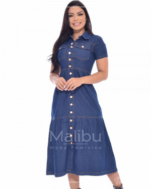 Vestido Longuet Jeans 3 Marias | Moda Evangelica